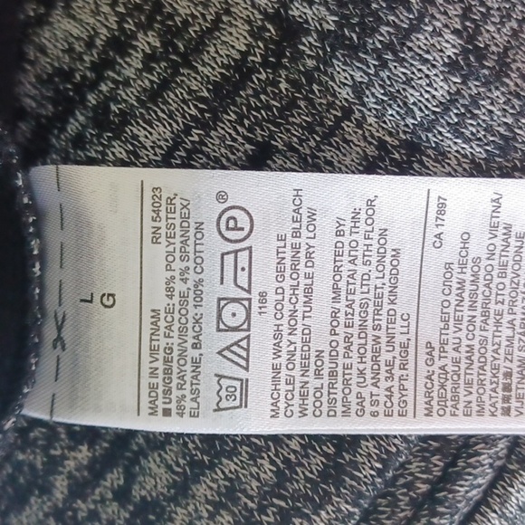 Gap Blazer, Unstructured, Sz L, Black/gray NWT - Picture 8 of 8